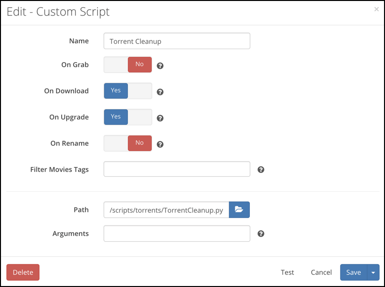 Radarr Torrent Cleanup Script CloudBox